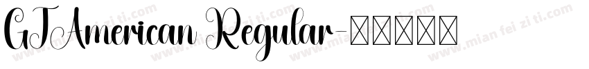 GTAmerican Regular字体转换